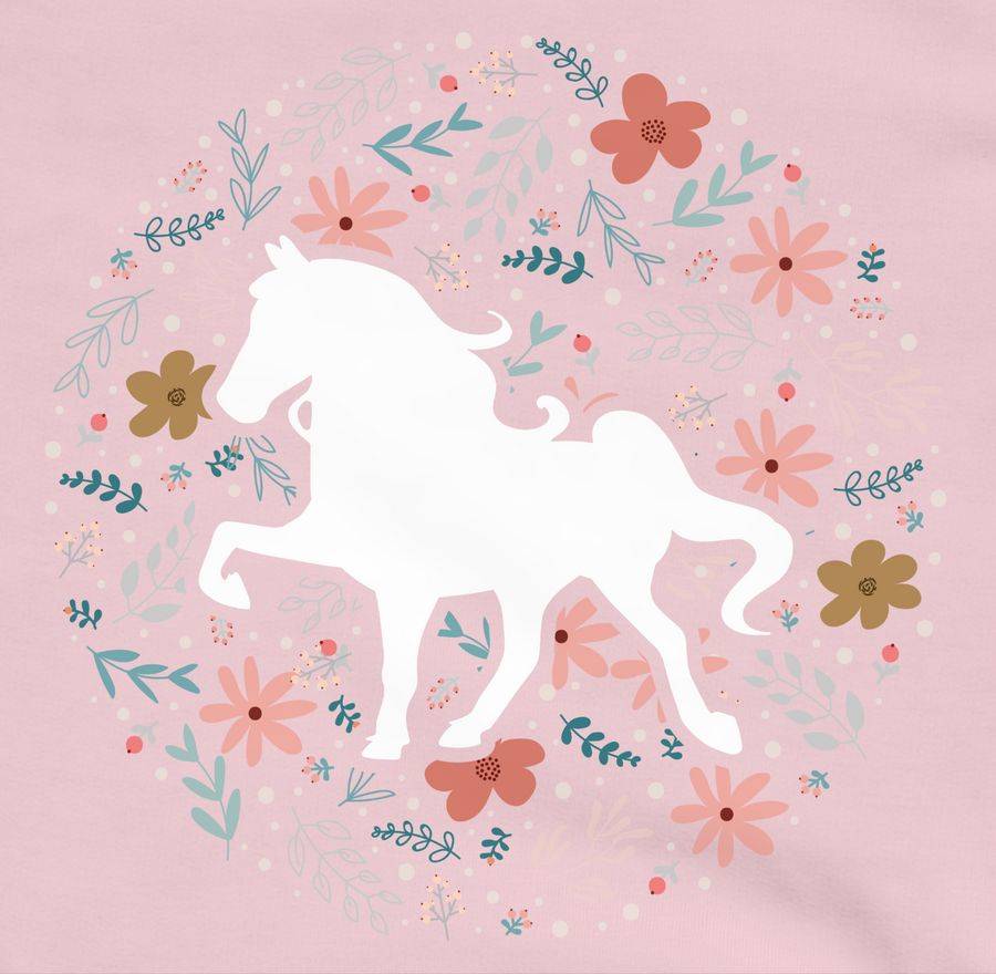 Shirtracer Pferd Mit Blumen: T-Shirt Rucksack Shirtracer
