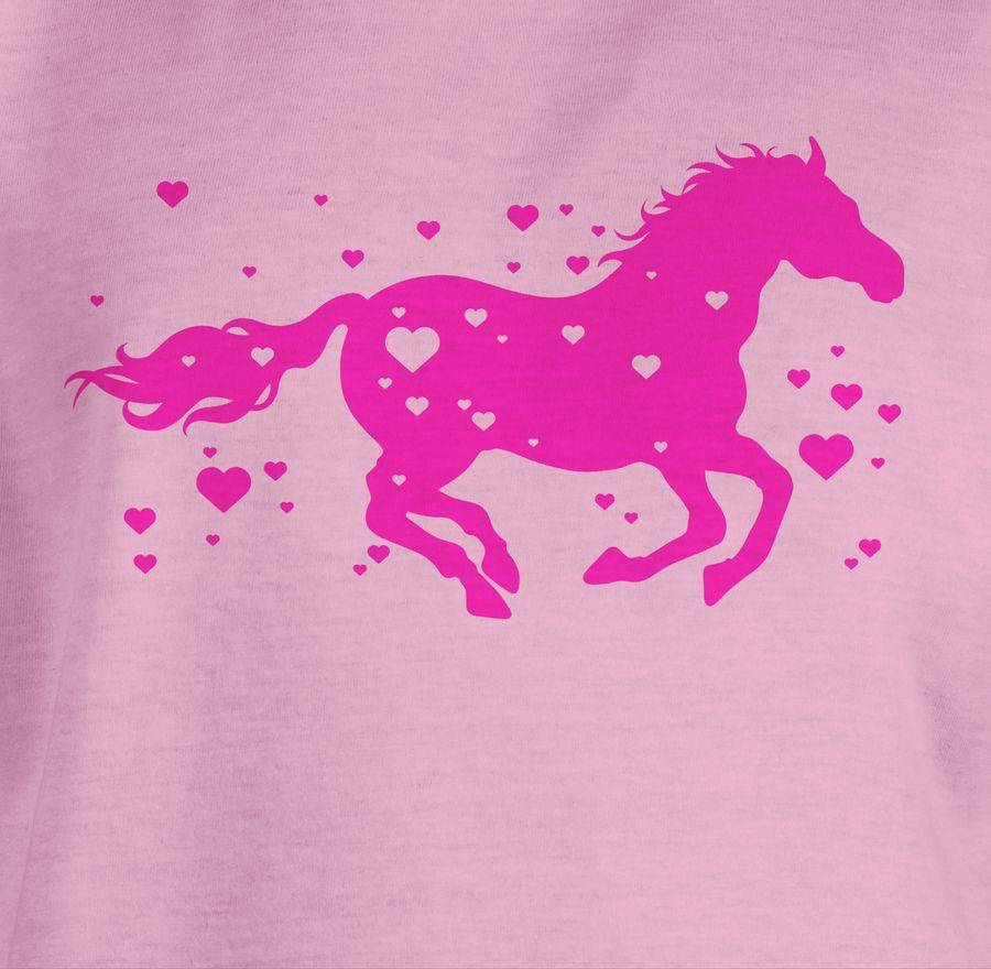 Shirtracer Pferd Mit Herzen - Fuchsia: T-Shirt Gym Bag Shirtracer