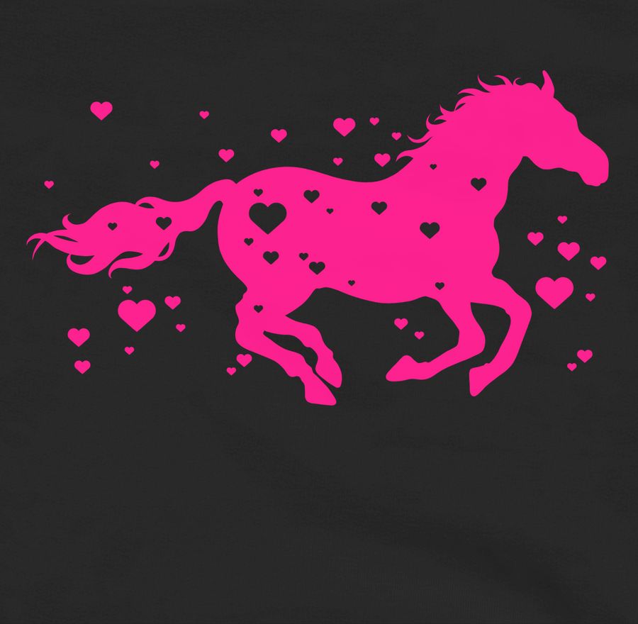 Shirtracer Pferd Mit Herzen - Fuchsia: T-Shirt Gym Bag Shirtracer