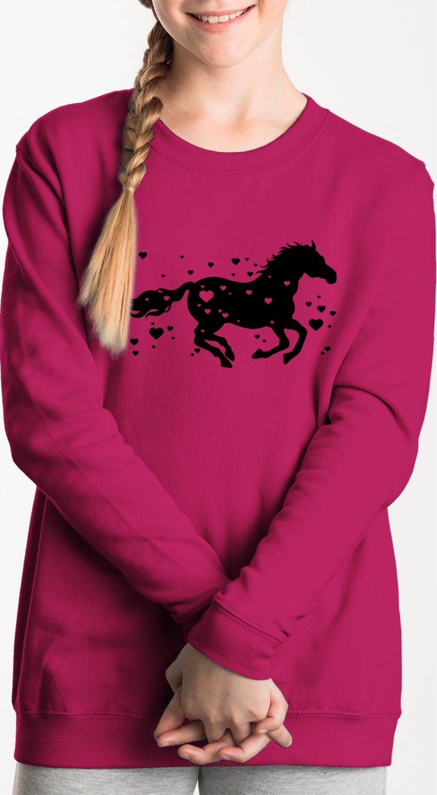 Shirtracer Pferd Mit Herzen Schwarz Shirts & Mehr Shirtracer