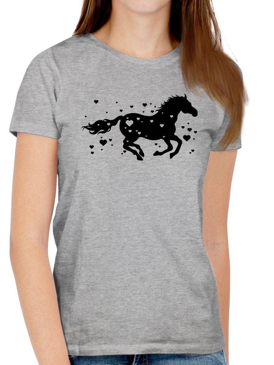 Shirtracer Pferd Mit Herzen Schwarz Shirts & Mehr Shirtracer