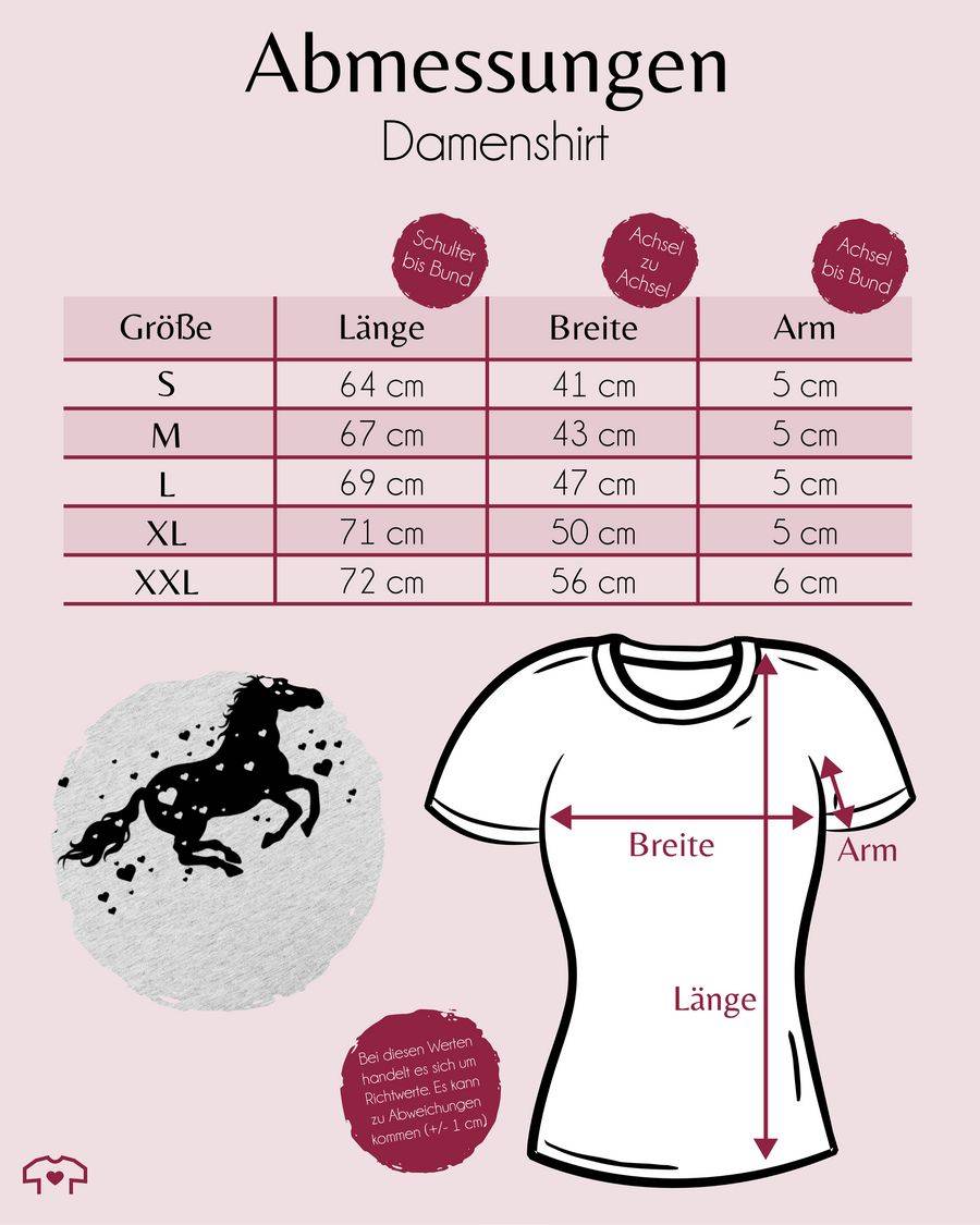 Shirtracer Pferd Mit Herzen Schwarz Shirts & Mehr Shirtracer