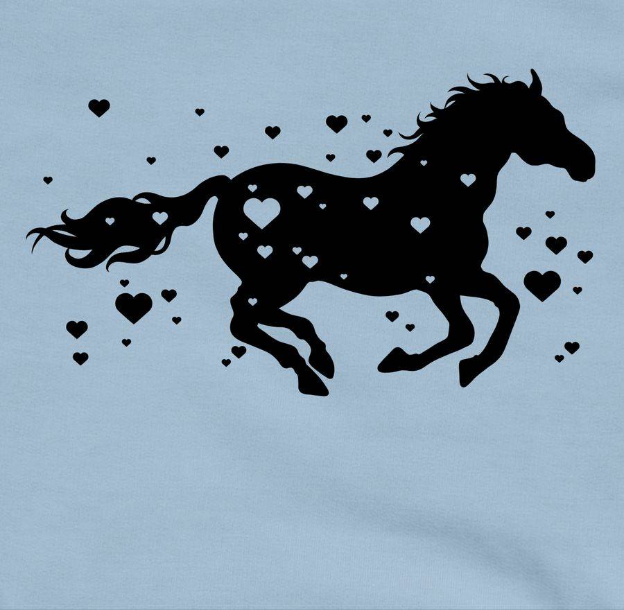 Shirtracer Pferd Mit Herzen Schwarz Shirts & Mehr Shirtracer