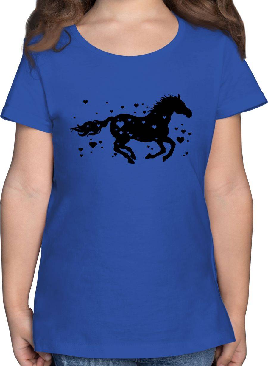 Shirtracer Pferd mit Herzen schwarz Shirts & Mehr Shirtracer