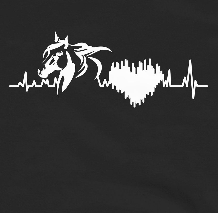 Shirtracer Pferd Mit Herzschlag: T-Shirt Gym Bag Shirtracer