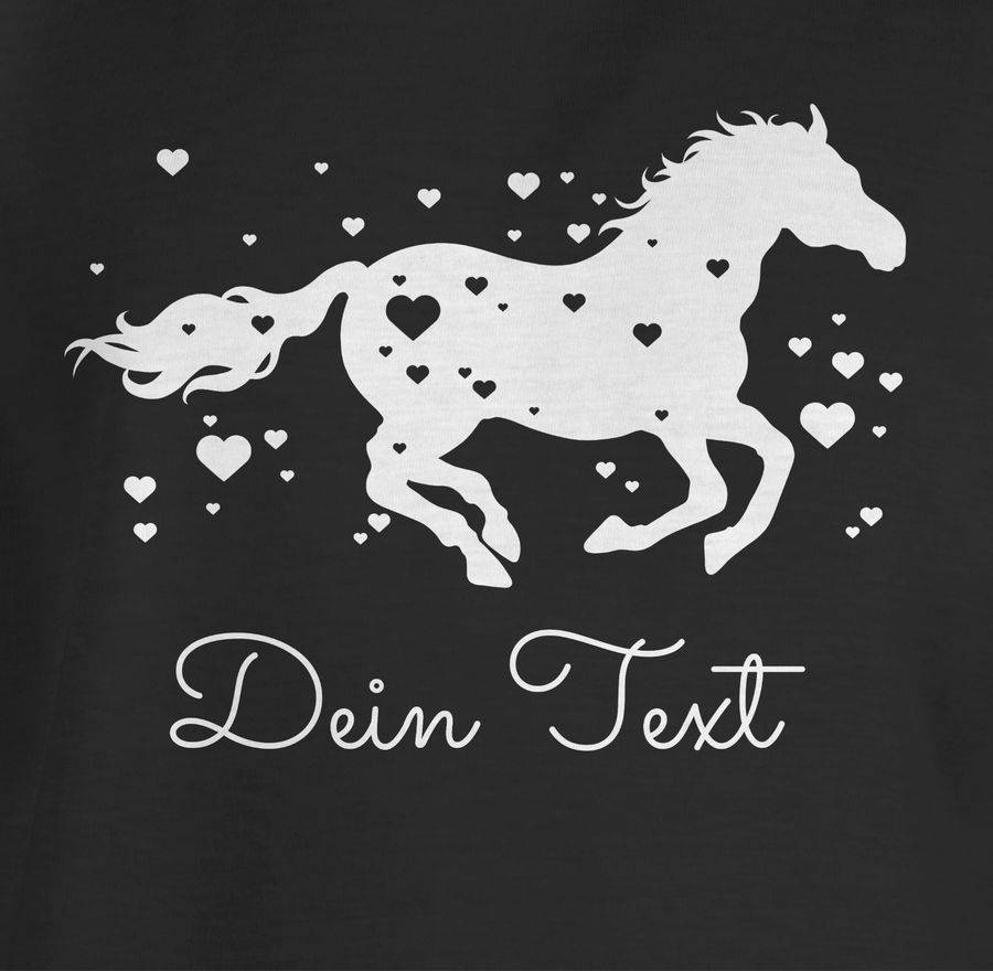 Shirtracer Pferd Wunschtext: Tshirt Turnbeutel Shirtracer