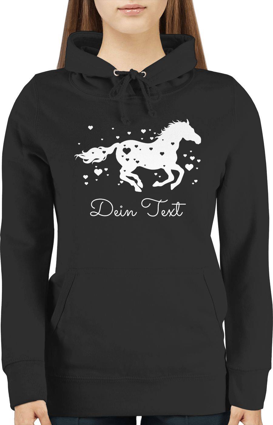 Shirtracer Pferd Wunschtext: Tshirt Turnbeutel Shirtracer