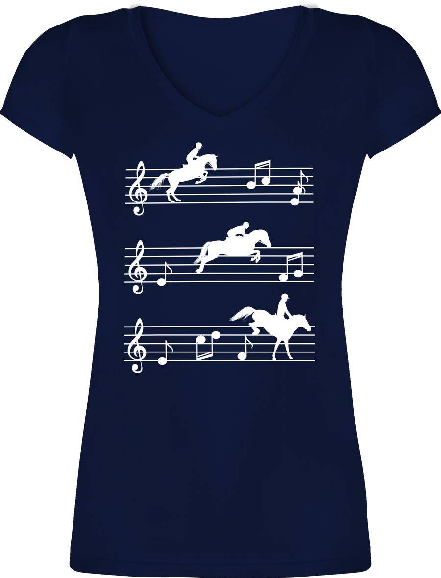 Shirtracer Pferde auf Musiknoten - weiß Shirts & Mehr Shirtracer