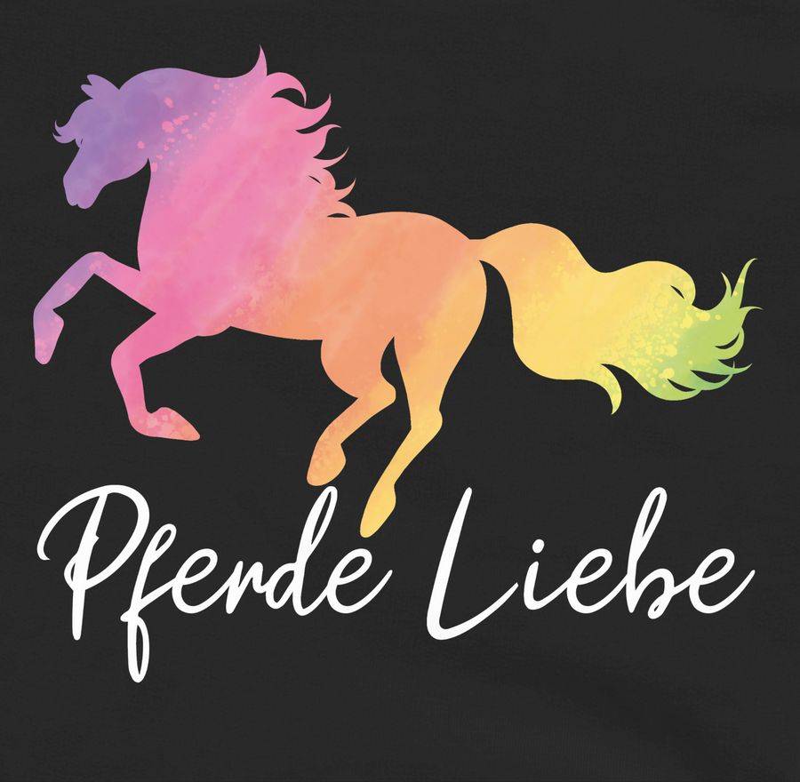 Shirtracer Pferde Liebe Mit Buntem Pferd Shirts & Mehr Shirtracer