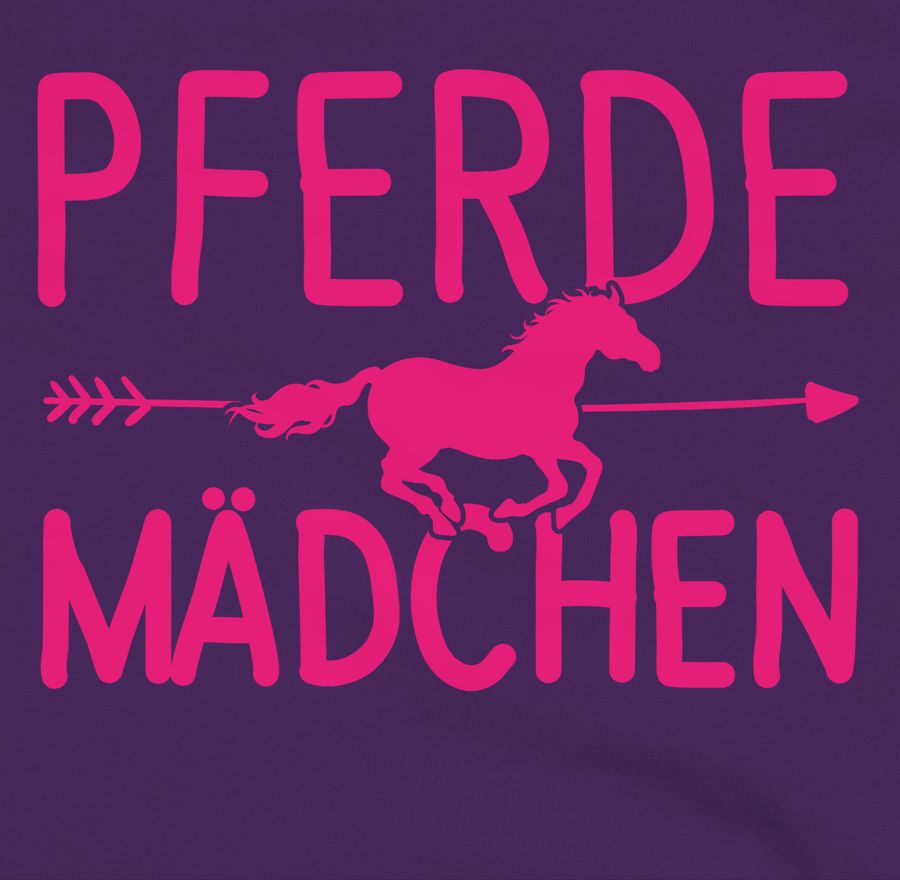 Shirtracer Pferde Mädchen Motiv Fuchsia: T-Shirt Gym Bag Shirtracer