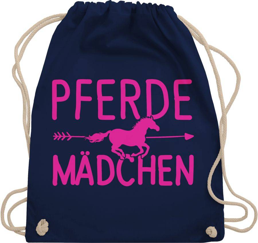 Shirtracer Pferde Mädchen Motiv fuchsia: T-Shirt Gym Bag Shirtracer
