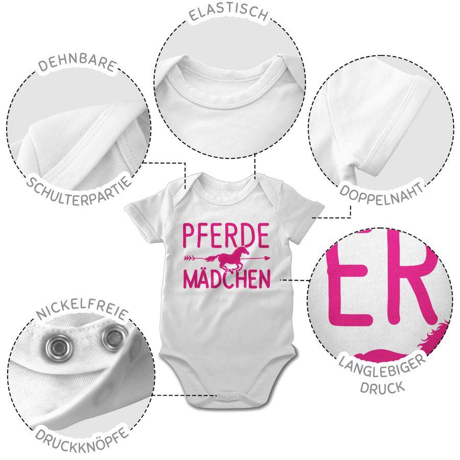 Shirtracer Pferde Mädchen Motiv Fuchsia: T-Shirt Gym Bag Shirtracer