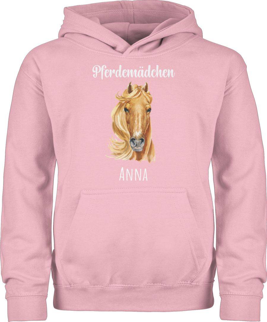 Shirtracer Pferdemädchen mit Namen - Pferde Mädchen Geschenk Personalisierte Geschenke Pfer Shirtracer