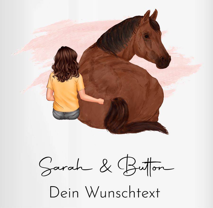 Shirtracer Pferdemädchen Namen - Pferde Mädchen Geschenk: Tshirt Gym Bag Shirtracer