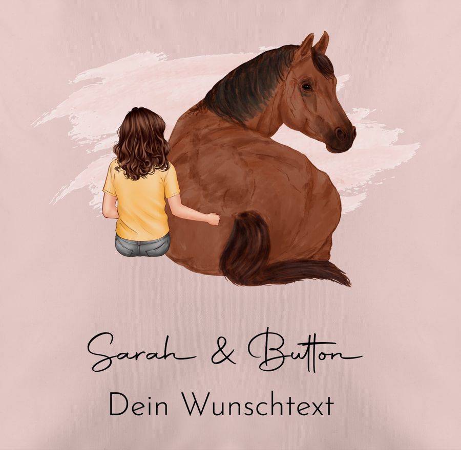 Shirtracer Pferdemädchen Namen - Pferde Mädchen Geschenk: Tshirt Gym Bag Shirtracer