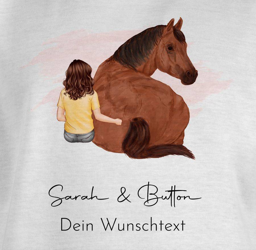 Shirtracer Pferdemädchen Namen - Pferde Mädchen Geschenk: Tshirt Gym Bag Shirtracer