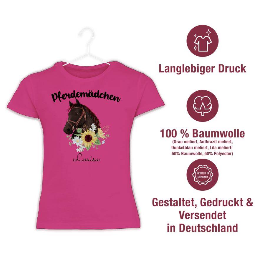 Shirtracer Pferdemädchen Pferde Mädchen Shirts & Mehr Shirtracer