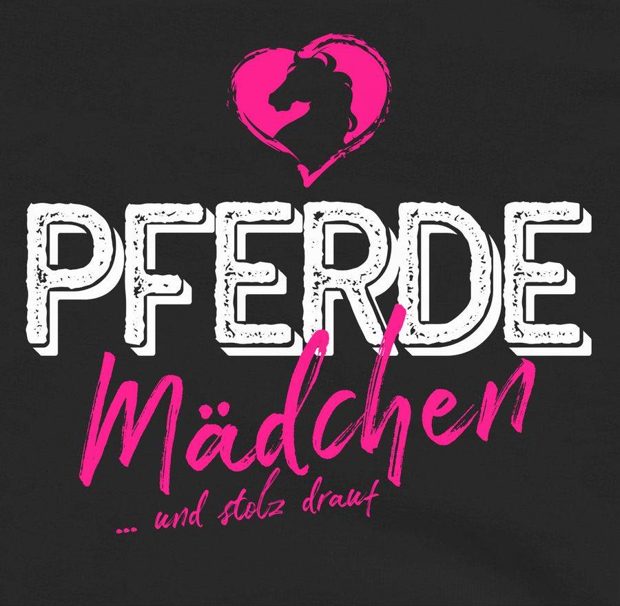 Shirtracer Pferdemädchen Und Stolz Drauf Weiß/fuchsia: T-Shirt Rucksack Shirtracer