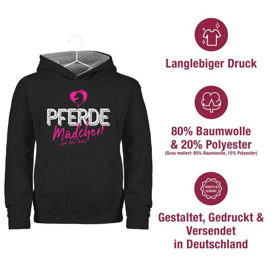 Shirtracer Pferdemädchen Und Stolz Drauf Weiß/fuchsia: T-Shirt Rucksack Shirtracer