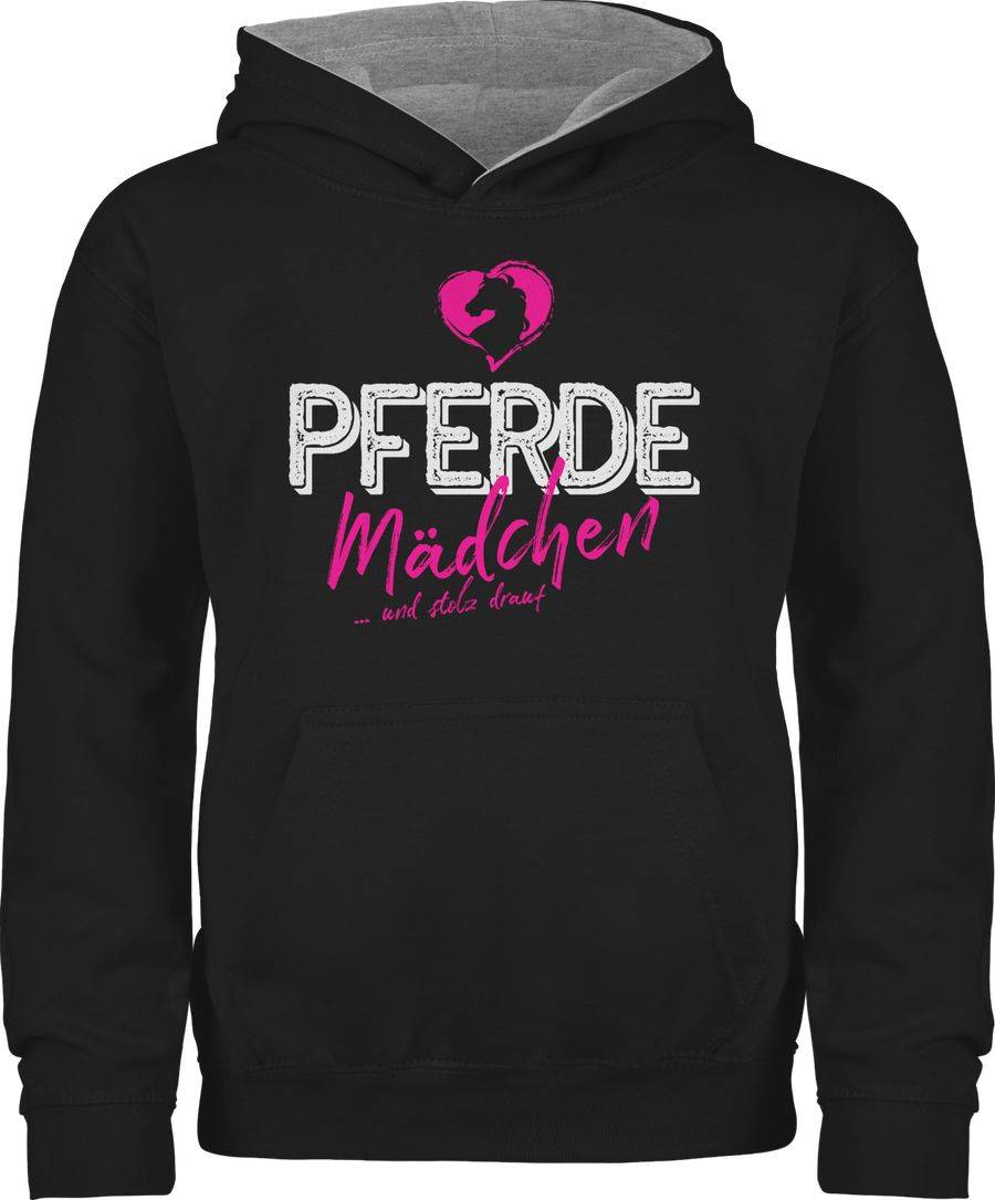 Shirtracer Pferdemädchen und stolz drauf weiß/fuchsia: T-Shirt Rucksack Shirtracer