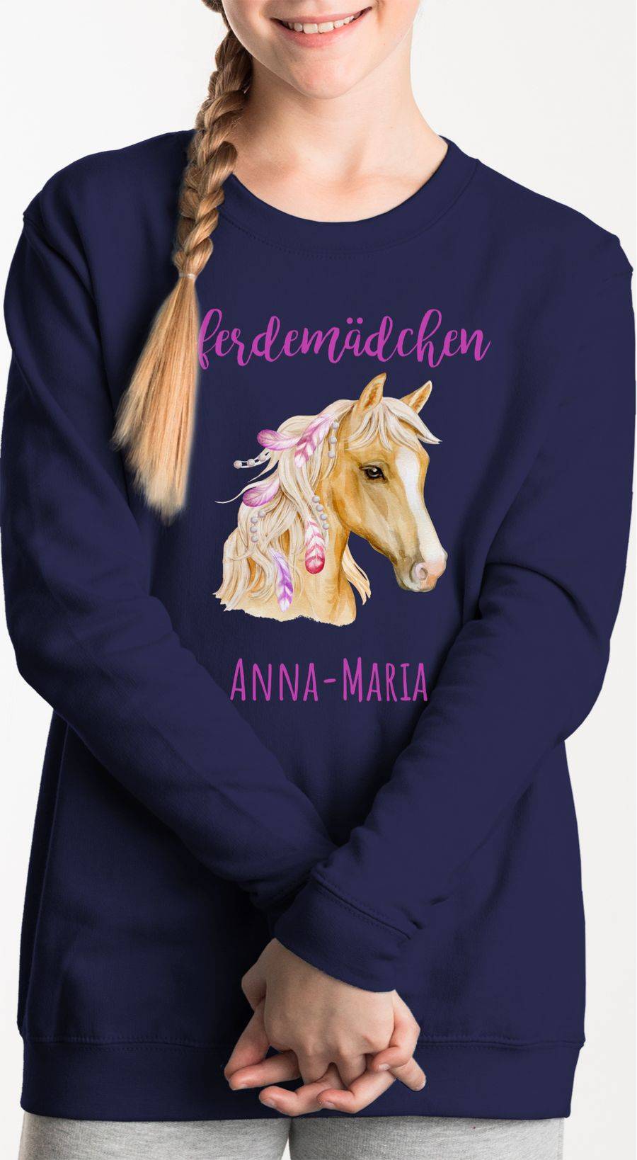 Shirtracer Pferdemädchen Wunschname - Pferde Geschenk Mädchen Personalisierte Geschenke Pfe Shirtracer
