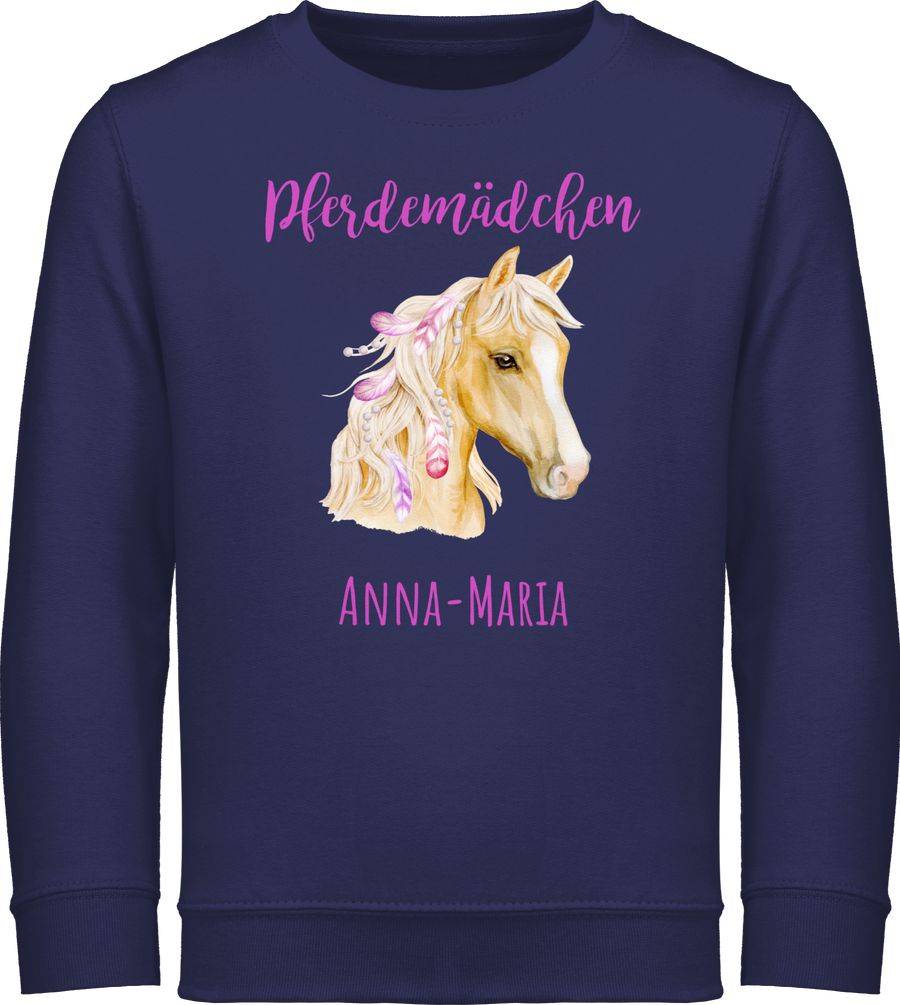 Shirtracer Pferdemädchen Wunschname - Pferde Geschenk Mädchen Personalisierte Geschenke Pfe Shirtracer