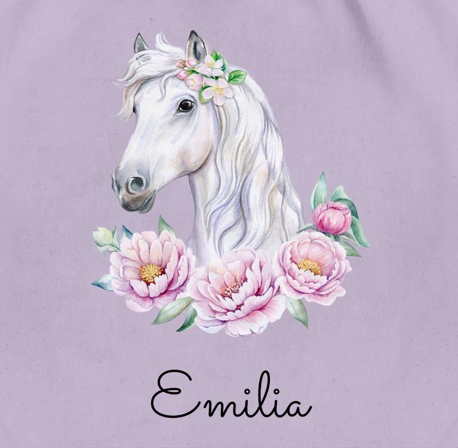 Shirtracer Pferdemotiv Pferdekopf Pferd Name: T-Shirt Gym Bag Shirtracer