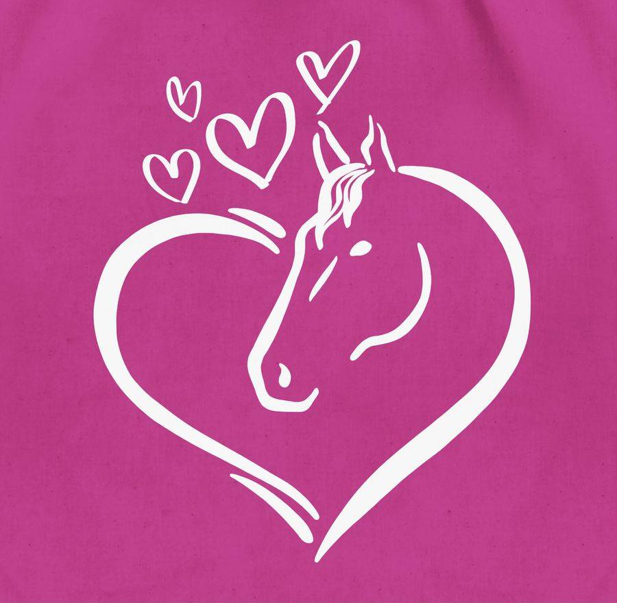 Shirtracer Pferdeportrait Im Herz: Tshirt Rucksack Shirtracer