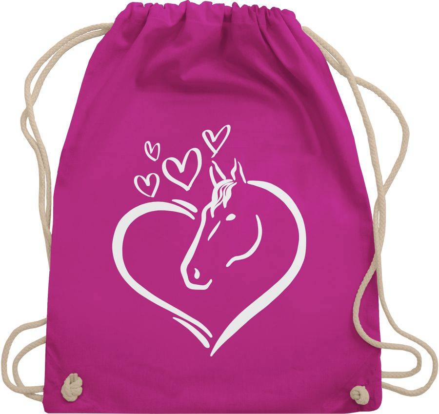 Shirtracer Pferdeportrait im Herz: Tshirt Rucksack Shirtracer