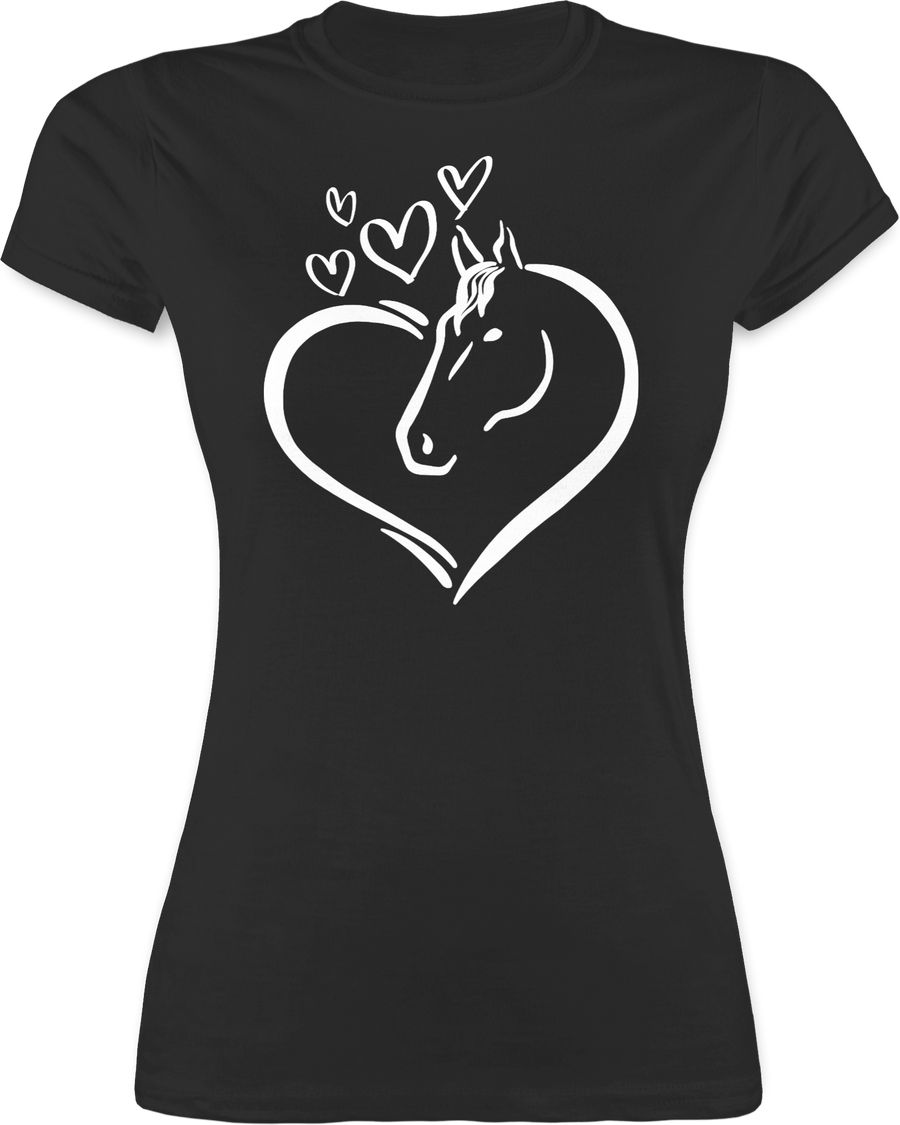 Shirtracer Pferdeportrait im Herz: Tshirt Rucksack Shirtracer