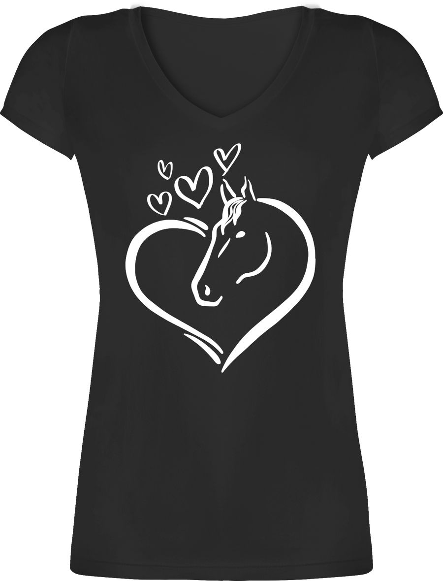 Shirtracer Pferdeportrait im Herz: Tshirt Rucksack Shirtracer