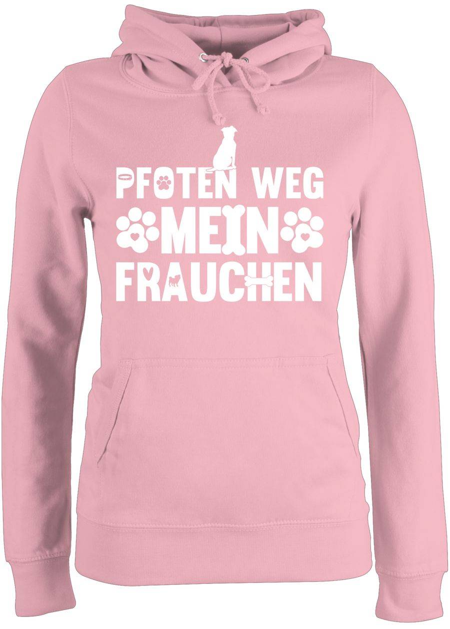 Shirtracer Pfoten weg - Mein Frauchen Pfoten weiß: T-Shirt Turnbeutel Shirtracer