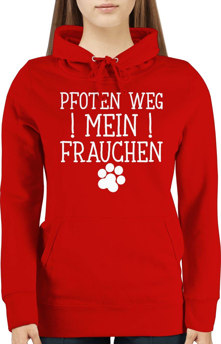 Shirtracer Pfoten Weg - Mein Frauchen: T-Shirt Turnbeutel Shirtracer