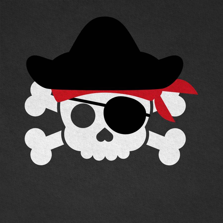 Shirtracer Piratenkopf Kostüm: Tshirt Gym Bag Shirtracer