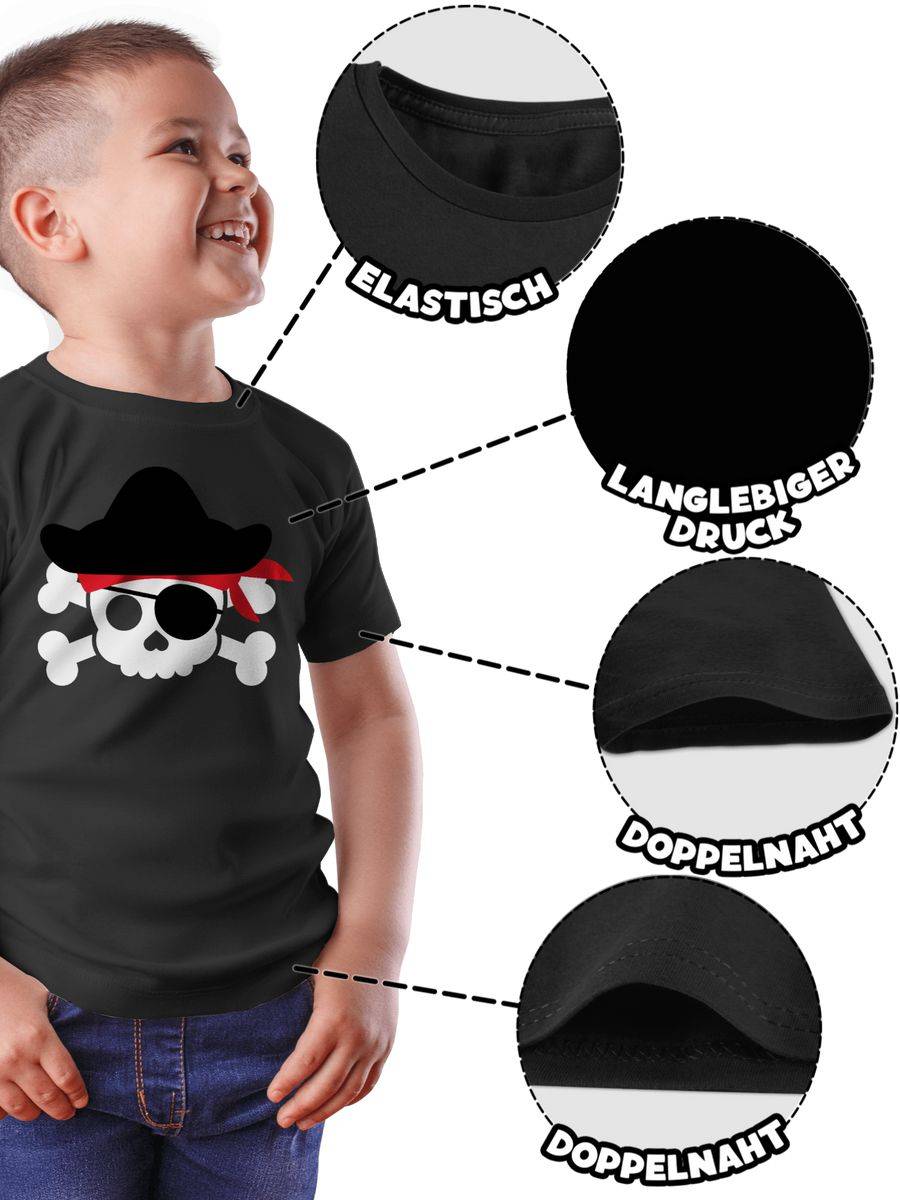 Shirtracer Piratenkopf Kostüm: Tshirt Gym Bag Shirtracer
