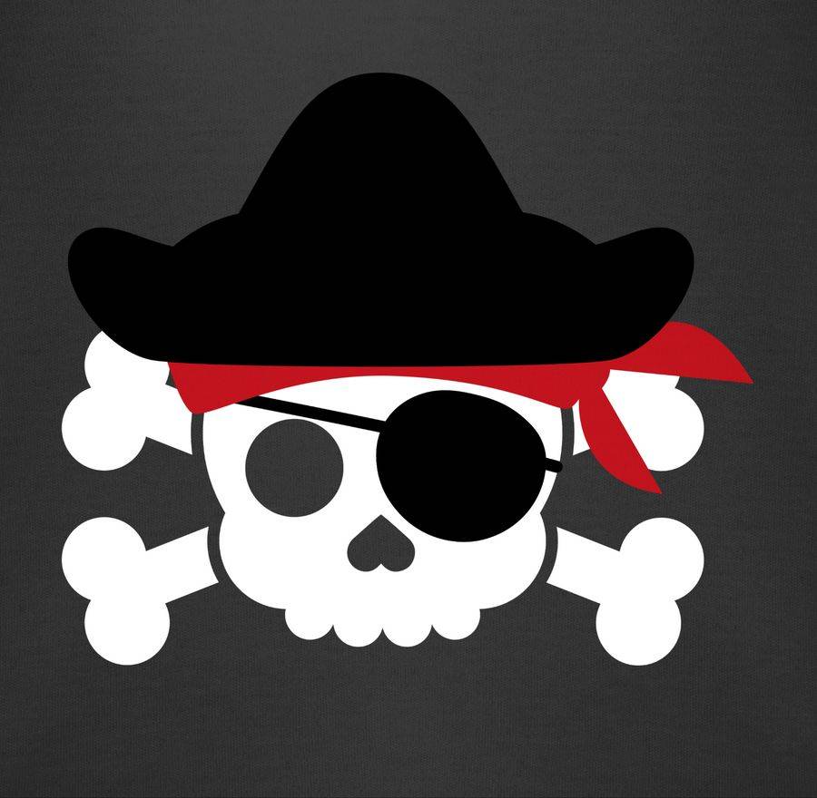 Shirtracer Piratenkopf Kostüm: Tshirt Gym Bag Shirtracer