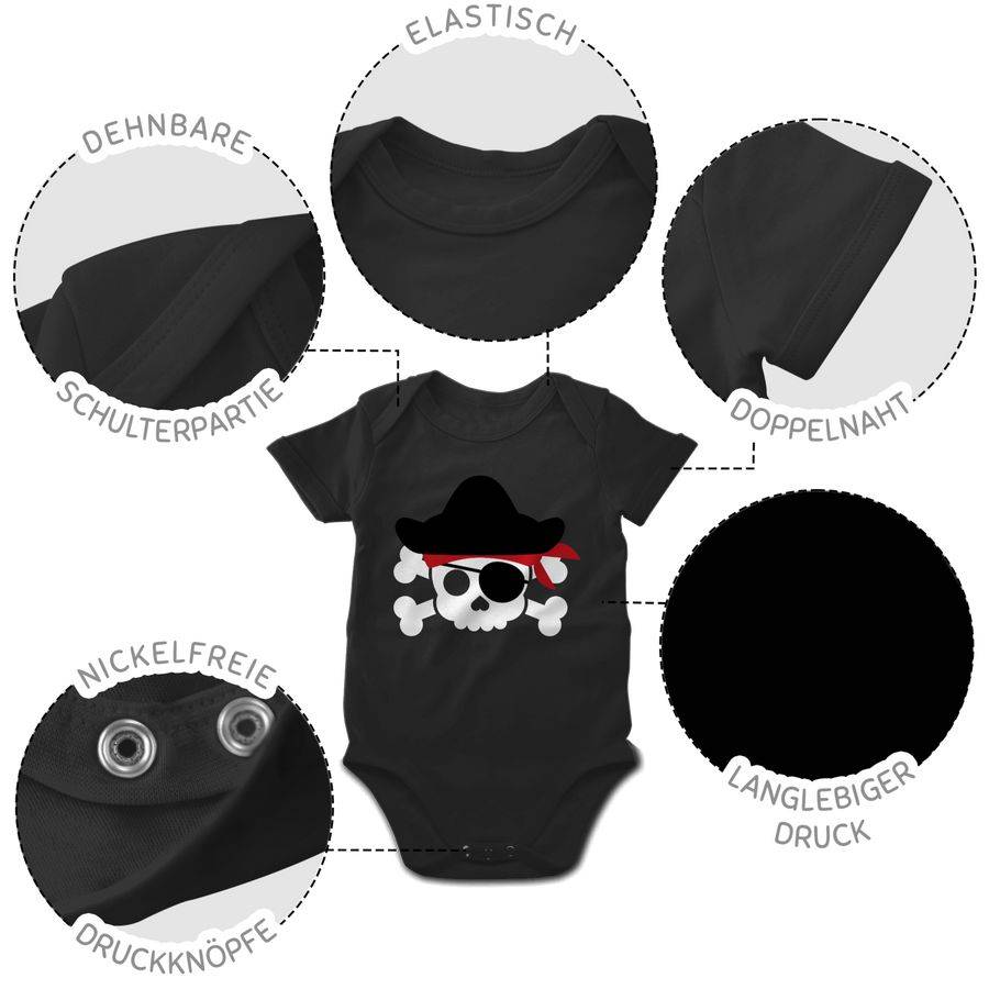 Shirtracer Piratenkopf Kostüm: Tshirt Gym Bag Shirtracer