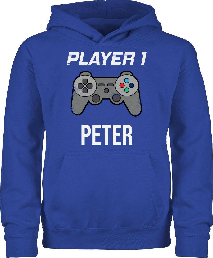 Shirtracer Player 1 Controller Spieler Eins Zocker Gamer Daddeln Partner Partnerin Geschenk Shirtracer