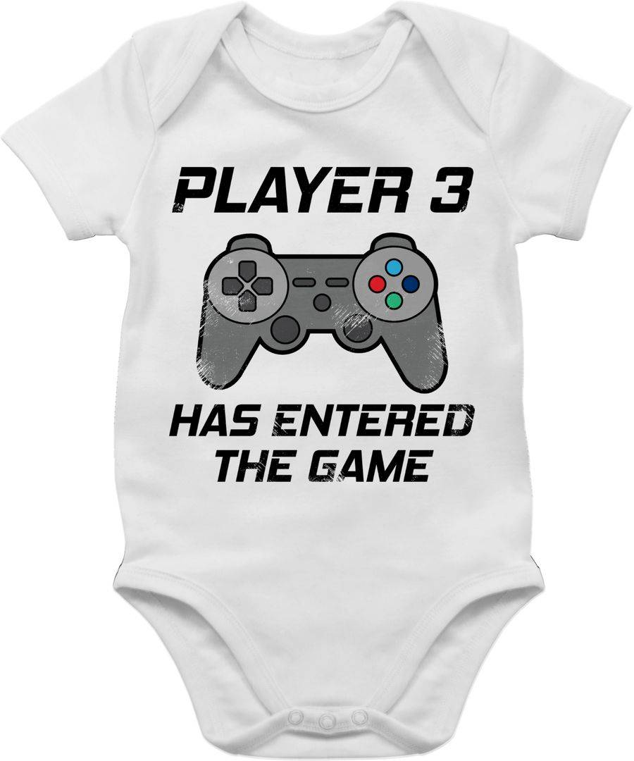 Shirtracer Player 3 has entered the Game - schwarz: T-Shirt Gym Bag Shirtracer