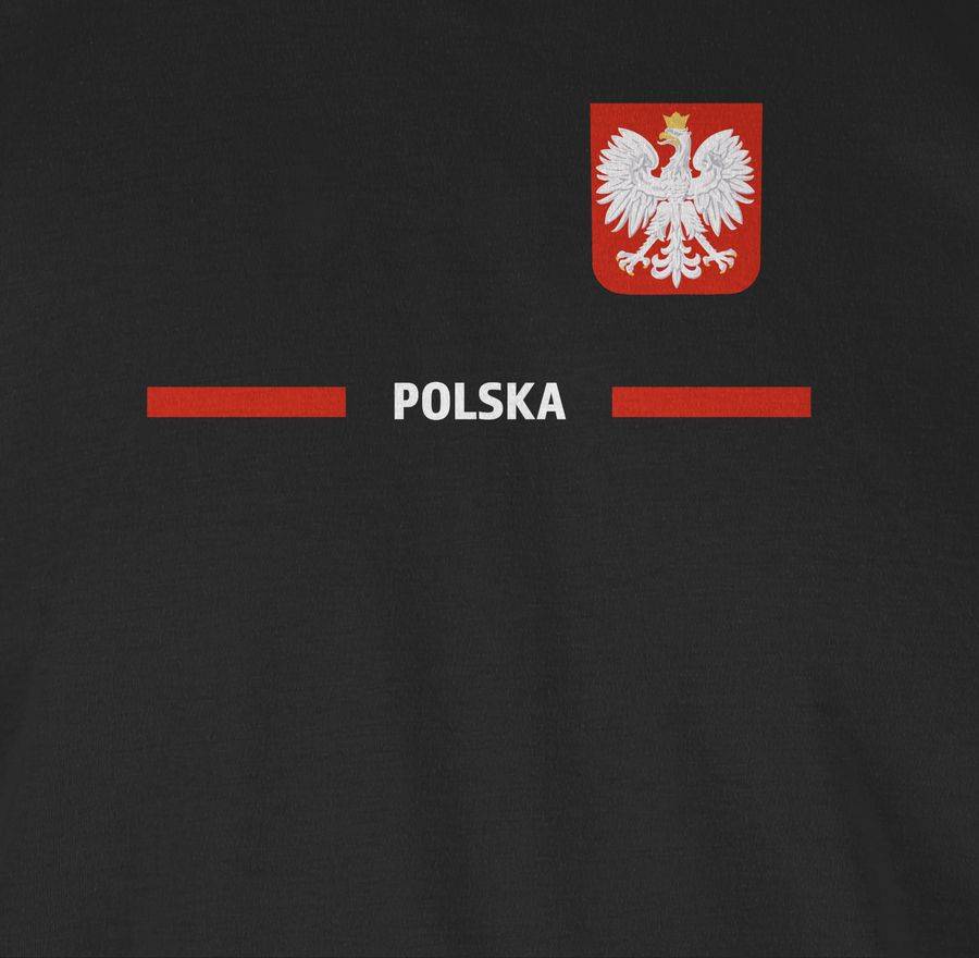 Shirtracer Polen Trikot Wappen Polska Mit Stolz Polnisches Fan-Motiv Shirtracer