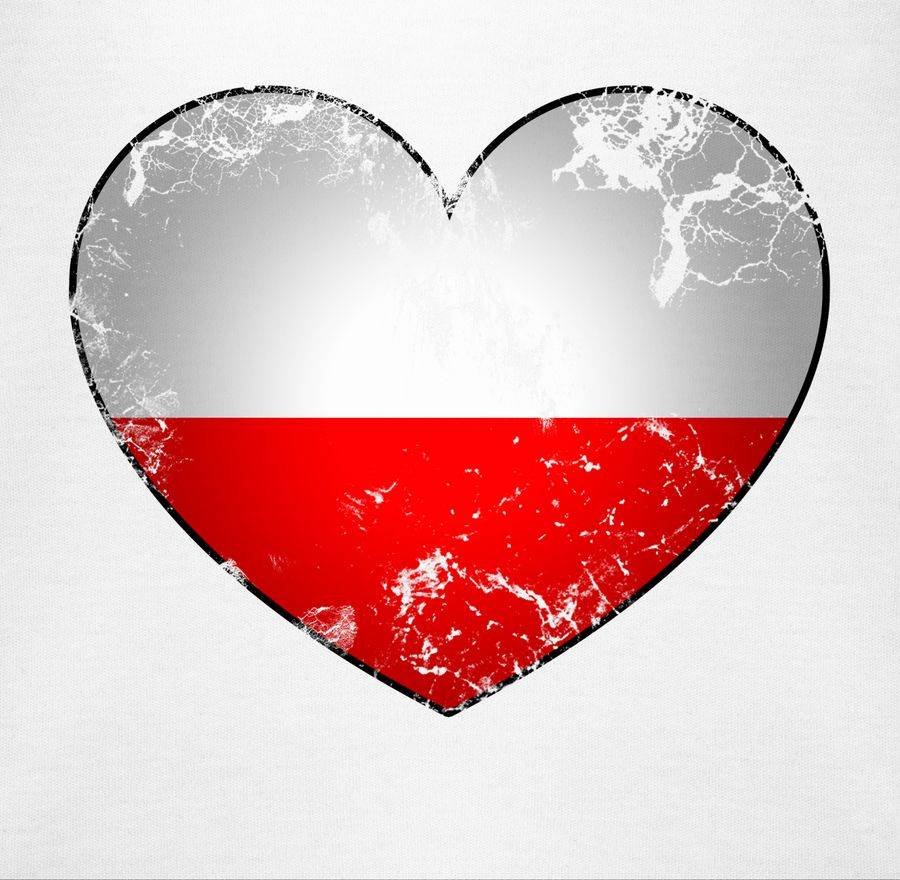 Shirtracer Polen Vintage Herz Shirts & Mehr Shirtracer