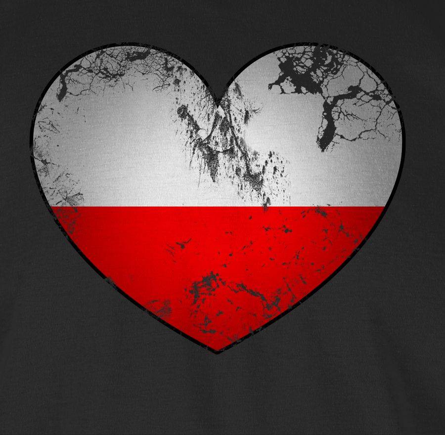 Shirtracer Polen Vintage Herz Shirts & Mehr Shirtracer