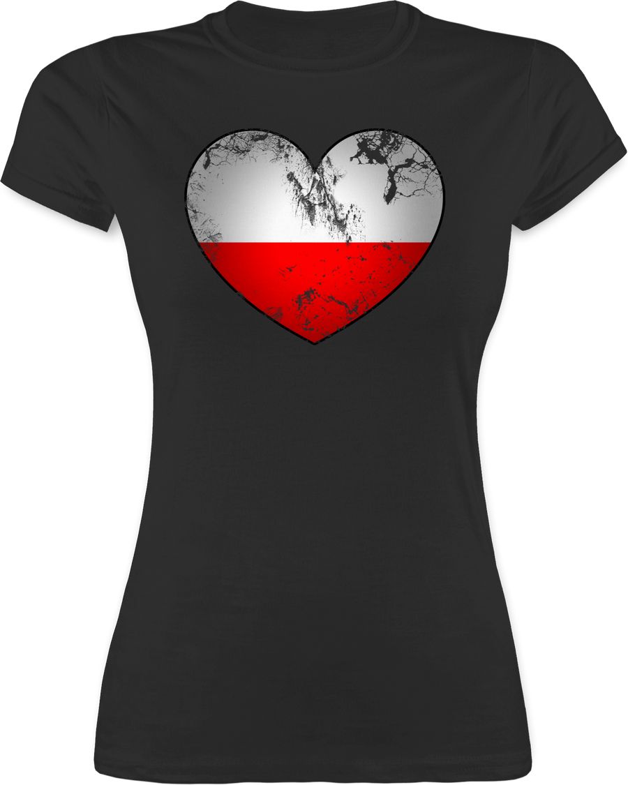 Shirtracer Polen Vintage Herz Shirts & Mehr Shirtracer