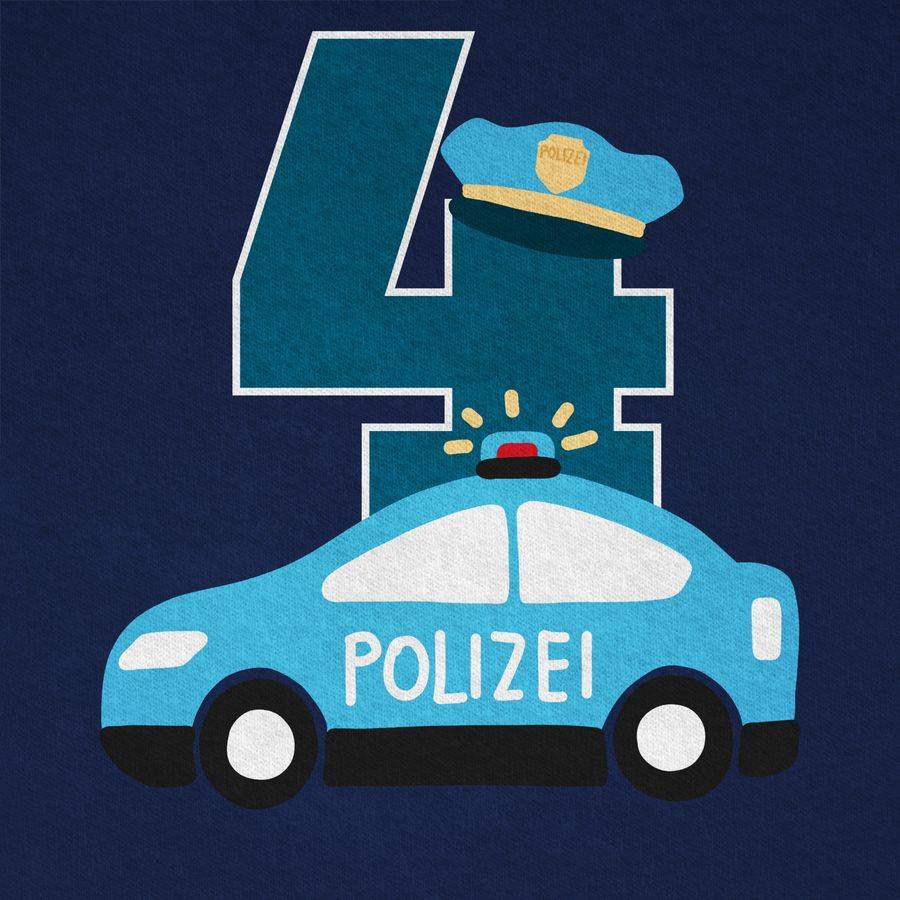 Shirtracer Polizei Vierter: Tshirt Turnbeutel Shirtracer