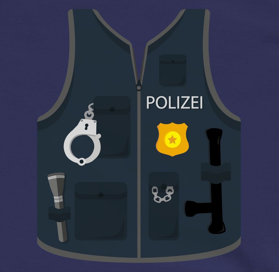 Shirtracer Polizei Weste Kostüm: T-Shirt Gym Bag Shirtracer