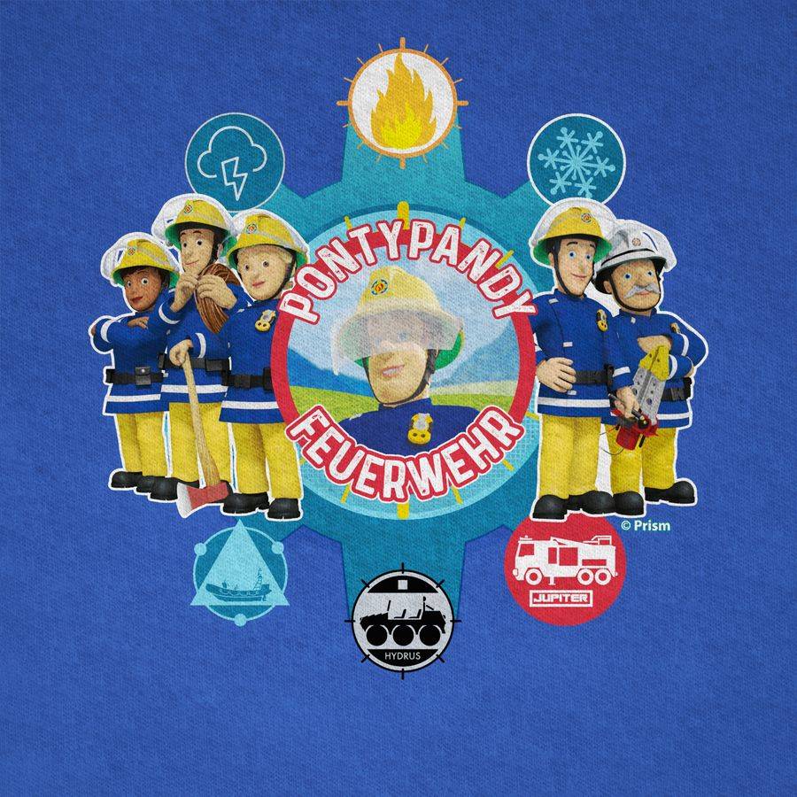 Shirtracer Pontypandy Feuerwehr - Gruppe: Tshirt Gym Bag Shirtracer