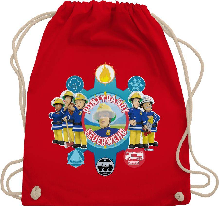 Shirtracer Pontypandy Feuerwehr - Gruppe: Tshirt Gym Bag Shirtracer