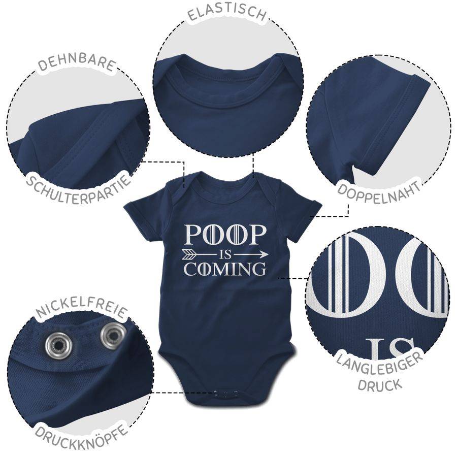 Shirtracer Poop Is Coming Weiß: T-Shirt Gym Bag Shirtracer