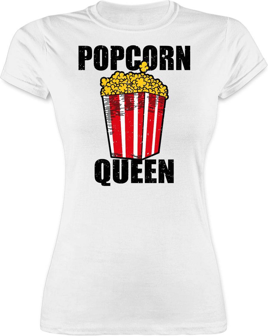 Shirtracer Popcorn Queen - schwarz Shirts & Mehr Shirtracer