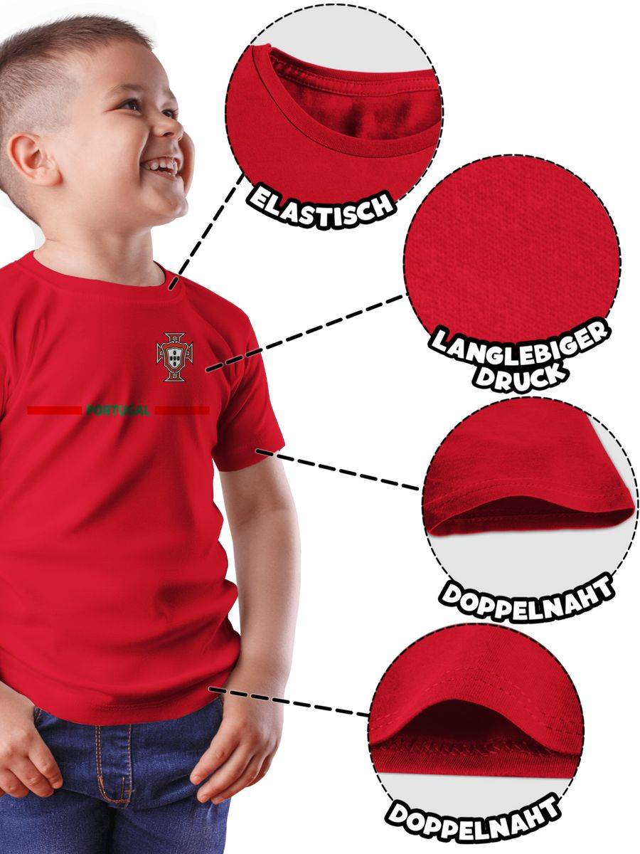 Shirtracer Portugal Trikot Wappen Portugiesisches Fan-Motiv Shirtracer